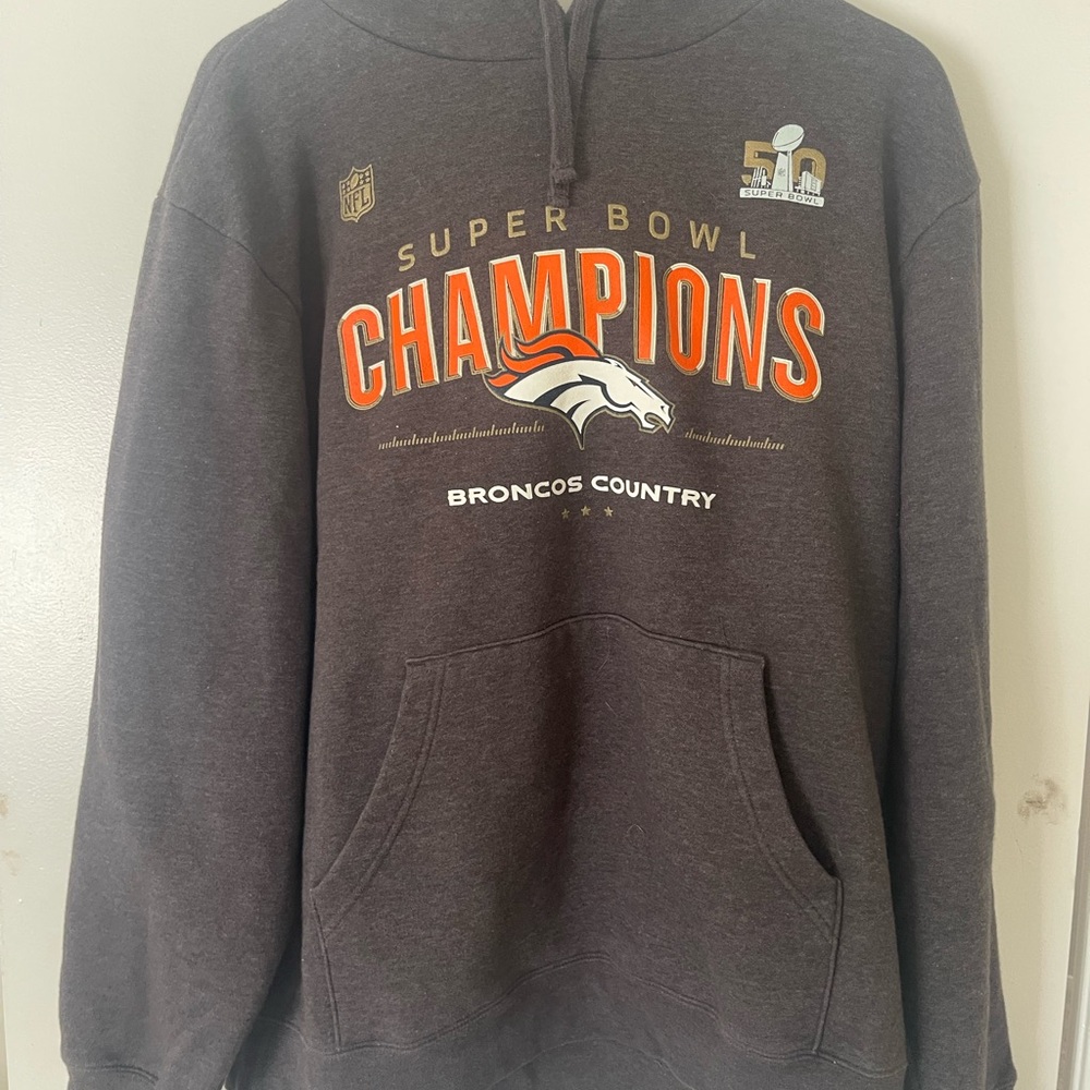 Broncos Super Bowl Champions Hoodie - Dark Gray